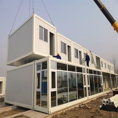 Temporary Site Activity Board Container House with Integrated Mini Storage Buildings