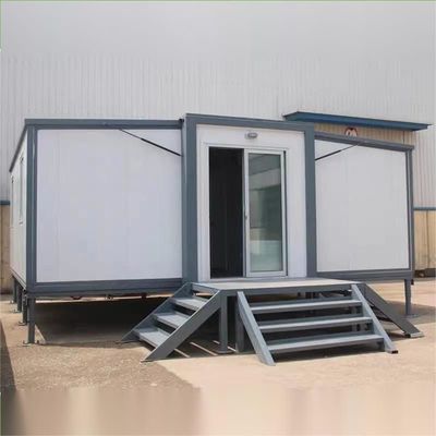 Steel Structure Frame Expandable Prefab Container House for White or Customized Color