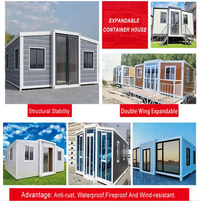 20ft or 40ft White/Customized Color Portable Prefabricated Expandable Container House
