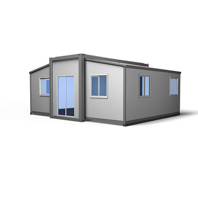 Casa fácil de montagem 20ft expansível 3 quartos pré-fabricado casa de contentores dobrável