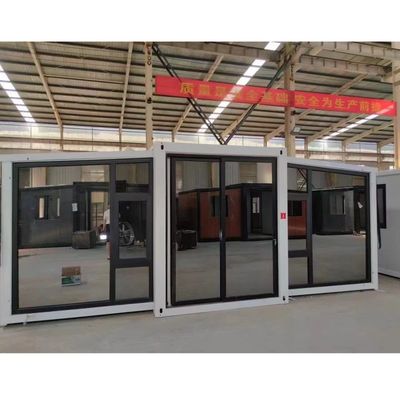 Casa de contêiner de estilo moderno de luxo com estrutura de aço e parede do telhado de painel de sanduíche