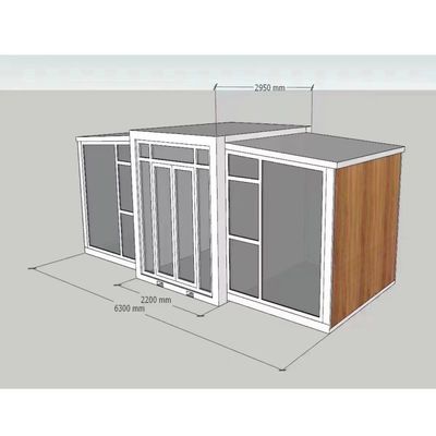 Casas de Container de estilo luxuoso de 40 pés Casas de Container de luxo com 2-4 quartos
